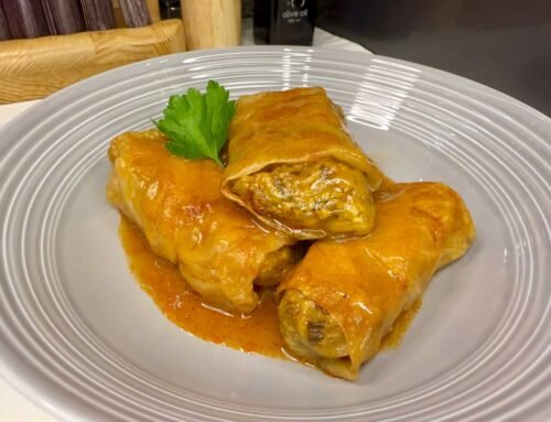 Posna sarma sa orasima i povrćem