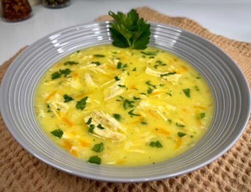 Grčka pileća supa sa limunom Avgolemono – Recept 🍋 🫕