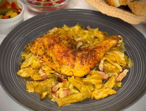Pečeno pile sa kiselim kupusom – Recept