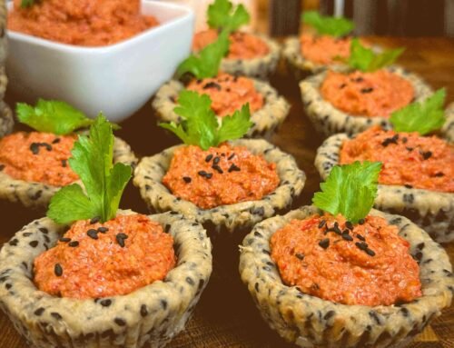 Posne korpice sa pečenom paprikom – Posno predjelo za slavu