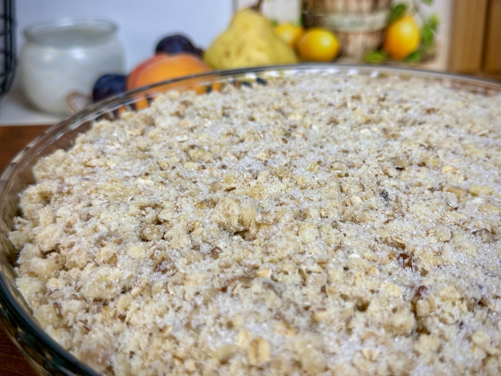 crumble-sljive-pecenje Crumble sa šljivama spreman za pečenje