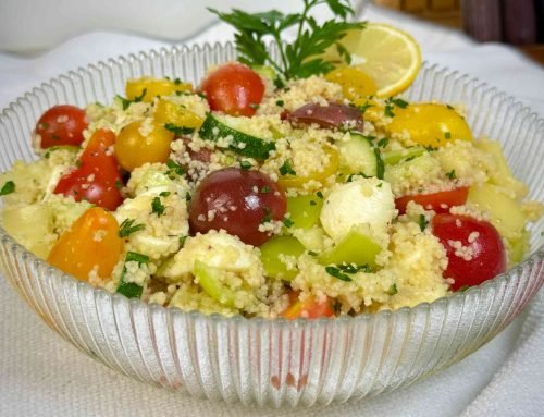 Kus kus salata sa povrćem i mocarelom